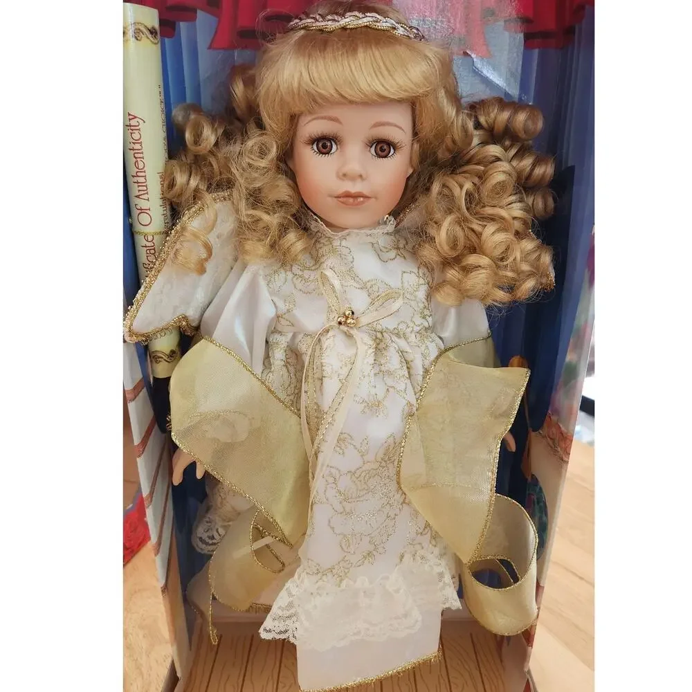 Collector's Choice Fine Bisque Porcelain Limited Edition Angel Doll NIB w/ COA